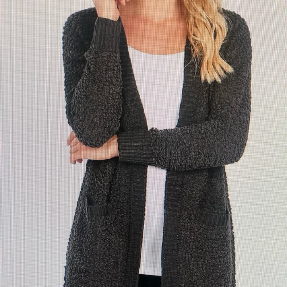 Charcoal Popcorn Sweater